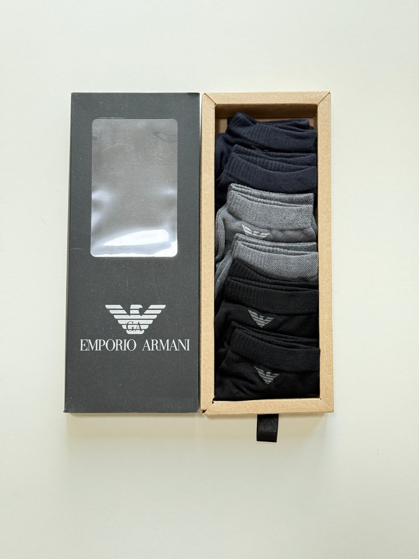 Emporio Armani Socks – 6 Pair Pack (100% Cotton)