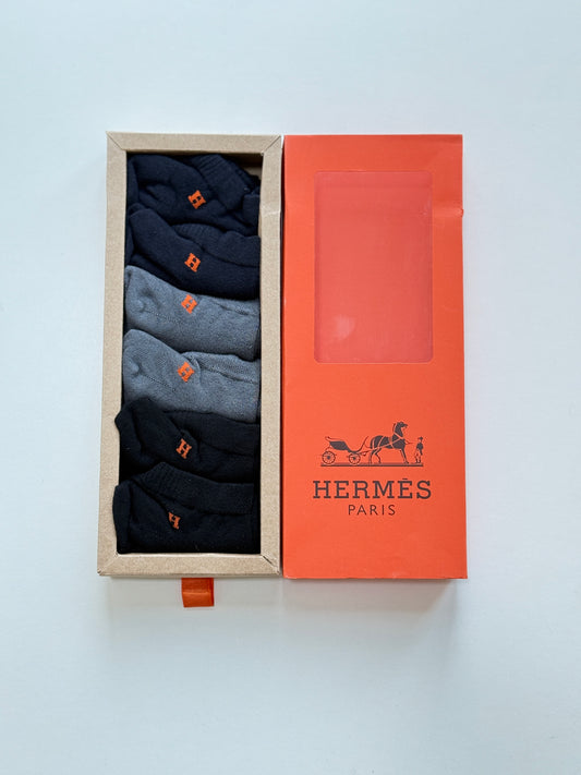 Hermes  Socks – 6 Pair Pack (100% Cotton)