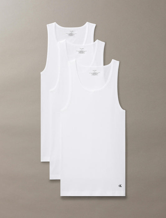 Calvin Klein White Cotton Tank Top