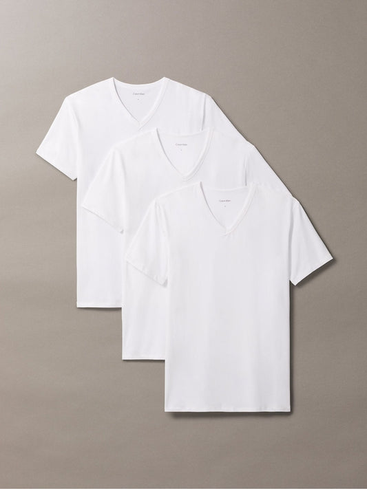 Calvin Klein White V-Neck Lounge T-Shirts