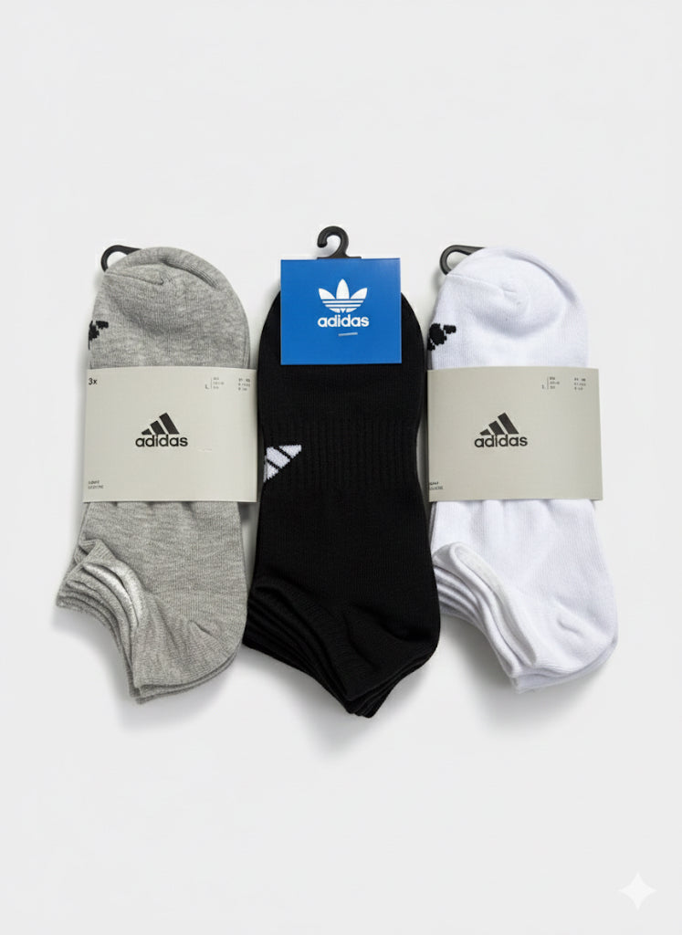 Adidas Originals Cushioned No-Show Socks (3-Pack)