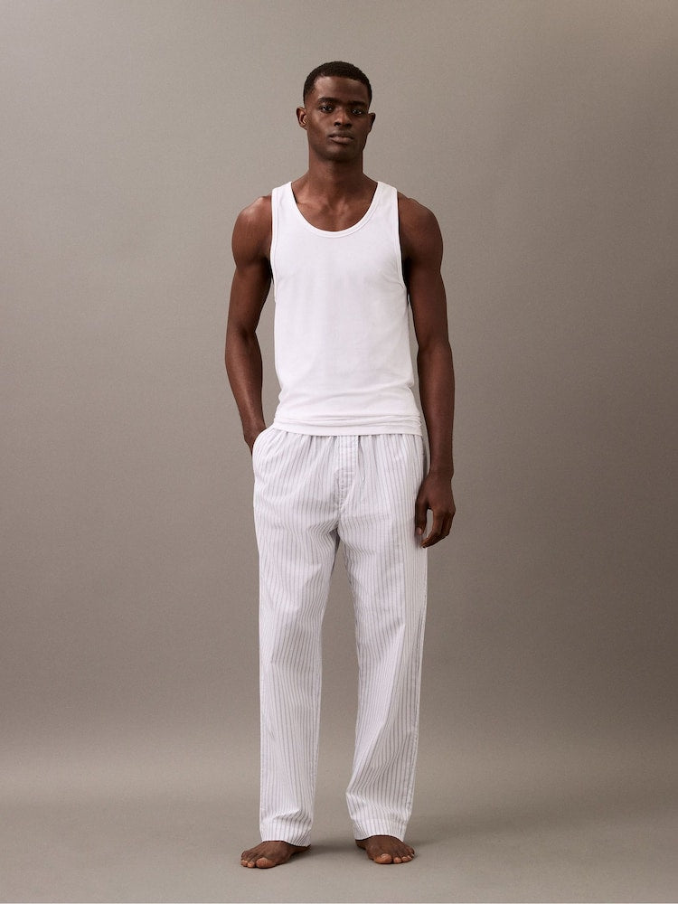 Calvin Klein White Cotton Tank Top